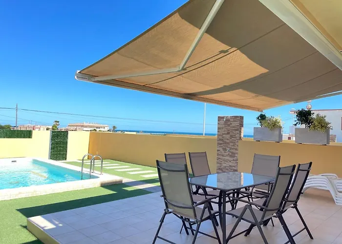 Nyaraló Duplex Con Piscina Individual Y Vistas Al Mar En